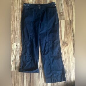 Jones New York Navy Cropped Utility Pants